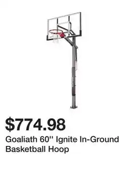 Dick's Sporting Goods Goaliath 60'' Ignite In-Ground Basketball Hoop offer