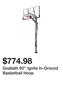 Dick's Sporting Goods Goaliath 60'' Ignite In-Ground Basketball Hoop offer