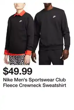Dick's Sporting Goods Nike Men's Sportswear Club Fleece Crewneck Sweatshirt offer