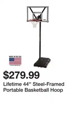 Dick's Sporting Goods Lifetime 44'' Steel-Framed Portable Basketball Hoop offer