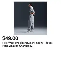 Dick's Sporting Goods Nike Women's Sportswear Phoenix Fleece High-Waisted Oversized Sweatpants offer
