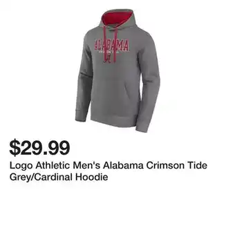Dick's Sporting Goods Logo Athletic Men's Alabama Crimson Tide Grey/Cardinal Hoodie offer