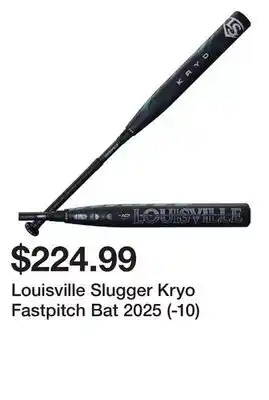 Dick's Sporting Goods Louisville Slugger Kryo Fastpitch Bat 2025 (-10) offer