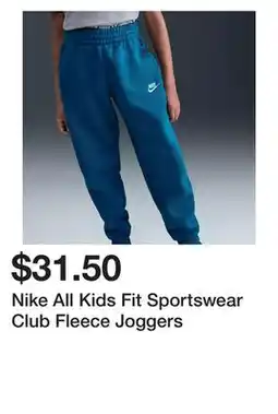Dick's Sporting Goods Nike All Kids Fit Sportswear Club Fleece Joggers offer