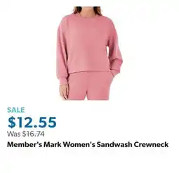 Sam's Club Member's Mark Women's Sandwash Crewneck offer