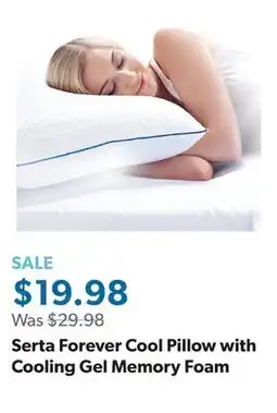 Sam's Club Serta Forever Cool Pillow with Cooling Gel Memory Foam offer