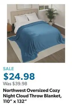 Sam's Club Northwest Oversized Cozy Night Cloud Throw Blanket, 110 x 132 offer