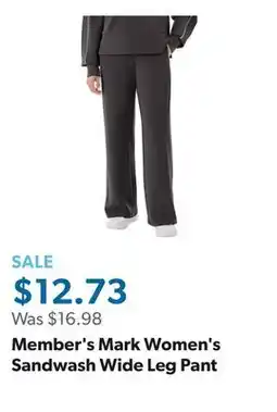 Sam's Club Member's Mark Women's Sandwash Wide Leg Pant offer