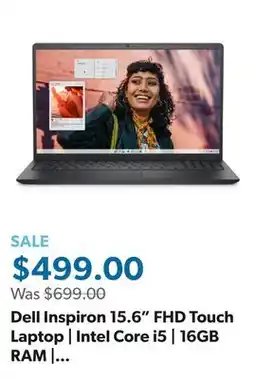 Sam's Club Dell Inspiron 15.6 FHD Touch Laptop | Intel Core i5 | 16GB RAM | 512GB SSD | Windows 11 Home offer