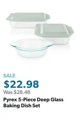 Sam's Club Pyrex 5-Piece Deep Glass Baking Dish Set offer
