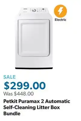 Sam's Club Petkit Puramax 2 Automatic Self-Cleaning Litter Box Bundle offer