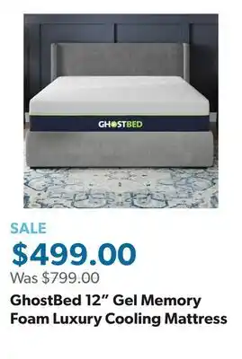 Sam's Club GhostBed 12 Gel Memory Foam Luxury Cooling Mattress offer