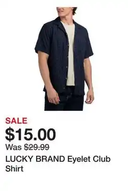Marshalls LUCKY BRAND Eyelet Club Shirt offer