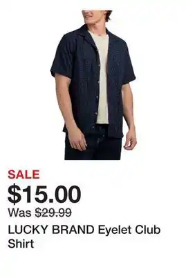 Marshalls LUCKY BRAND Eyelet Club Shirt offer