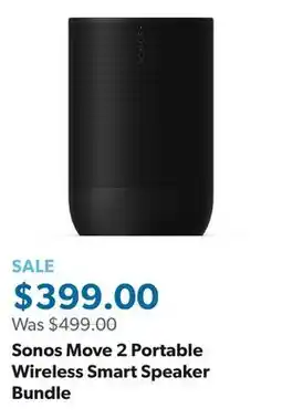 Sam's Club Sonos Move 2 Portable Wireless Smart Speaker Bundle offer