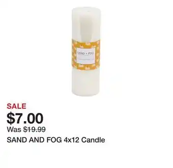 Marshalls SAND AND FOG 4x12 Candle offer