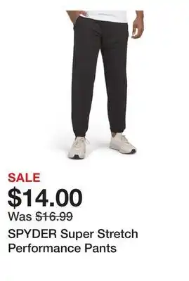 Marshalls SPYDER Super Stretch Performance Pants offer
