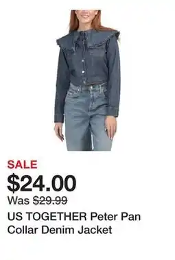 Marshalls US TOGETHER Peter Pan Collar Denim Jacket offer
