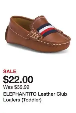Marshalls ELEPHANTITO Leather Club Loafers (Toddler) offer