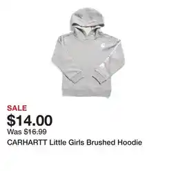 Marshalls CARHARTT Little Girls Brushed Hoodie offer