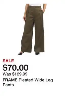 Marshalls FRAME Pleated Wide Leg Pants offer