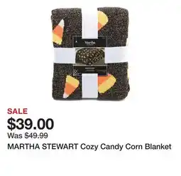 Marshalls MARTHA STEWART Cozy Candy Corn Blanket offer