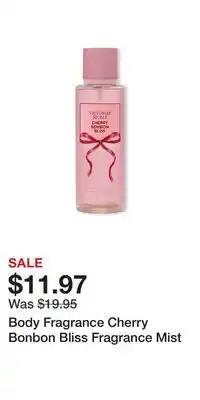 Victoria's Secret Body Fragrance Cherry Bonbon Bliss Fragrance Mist offer