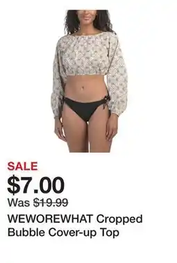 Marshalls WEWOREWHAT Cropped Bubble Cover-up Top offer