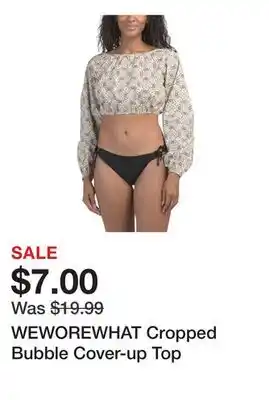Marshalls WEWOREWHAT Cropped Bubble Cover-up Top offer