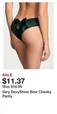 Victoria's Secret Very SexyShine Bow Cheeky Panty offer