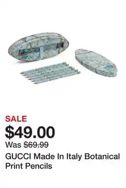 Marshalls GUCCI Made In Italy Botanical Print Pencils offer