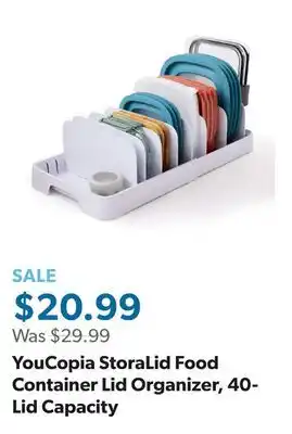 Sam's Club YouCopia StoraLid Food Container Lid Organizer, 40-Lid Capacity offer