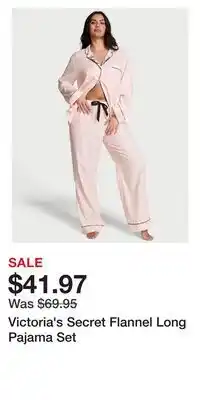 Victoria's Secret Victoria's Secret Flannel Long Pajama Set offer