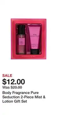 Victoria's Secret Body Fragrance Pure Seduction 2-Piece Mist & Lotion Gift Set offer