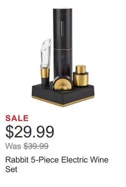 Costco Rabbit 5-Piece Electric Wine Set offer
