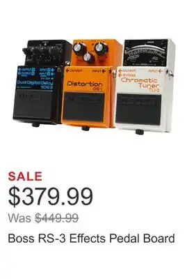 Costco Boss RS-3 Effects Pedal Board offer