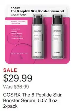 Costco COSRX The 6 Peptide Skin Booster Serum, 5.07 fl oz, 2-pack offer