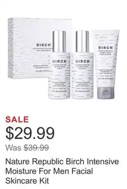 Costco Nature Republic Birch Intensive Moisture For Men Facial Skincare Kit offer