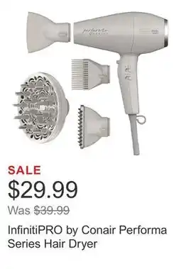 Costco InfinitiPRO by Conair Performa Series Hair Dryer offer