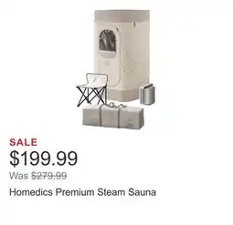 Costco Homedics Premium Steam Sauna offer