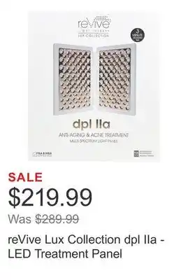 Costco reVive Lux Collection dpl IIa - LED Treatment Panel offer