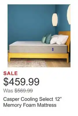 Costco Casper Cooling Select 12 Memory Foam Mattress offer