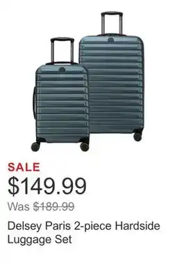 Costco Delsey Paris 2-piece Hardside Luggage Set offer