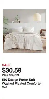 Kohl's 510 Design Porter Soft Washed Pleated Comforter Set offer