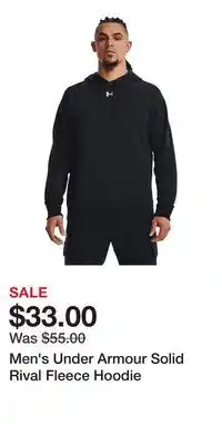 Kohl's Men's Under Armour Solid Rival Fleece Hoodie offer