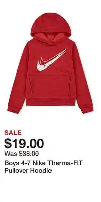 Kohl's Boys 4-7 Nike Therma-FIT Pullover Hoodie offer