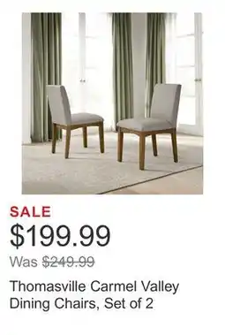 Costco Thomasville Carmel Valley Dining Chairs, Set of 2 offer