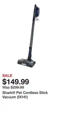 Kohl's Shark Pet Cordless Stick Vacuum (IX141) offer