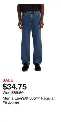 Kohl's Men's Levi's 505 Regular Fit Jeans offer