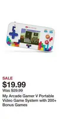 Kohl's My Arcade Gamer V Portable Video Game System with 200+ Bonus Games offer